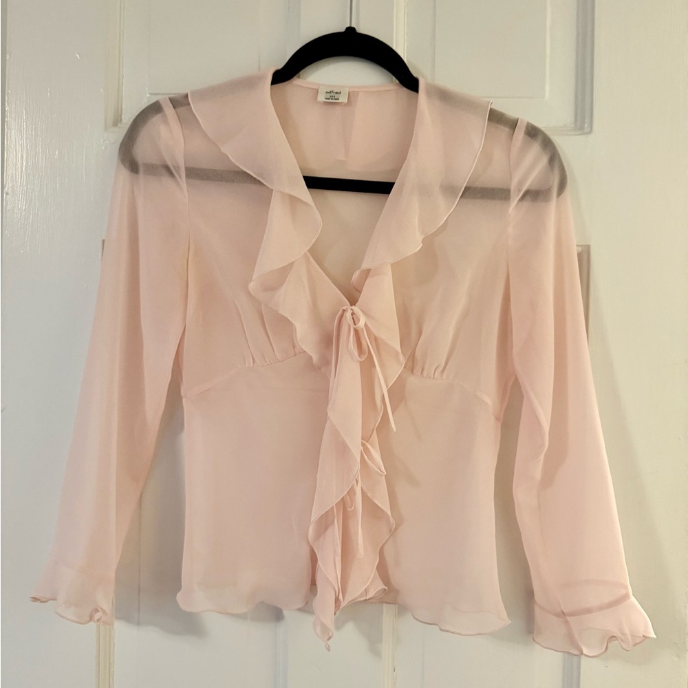 Wilfred Light Pink Frenchy Blouse - Picture 2 of 7